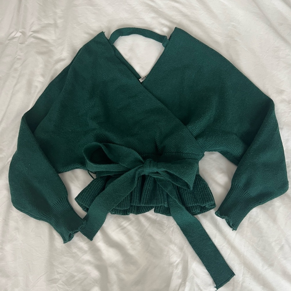 Green selfie Leslie sweater xs